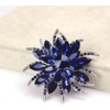 image:imageCrystal Floral Brooch for Women  Rhinestone Brooches Fashion Jewelry  Vintage Wedding Party Pins  Womens Clothing Accessories  Blue Wreath Design