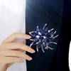 image:imageCrystal Floral Brooch for Women  Rhinestone Brooches Fashion Jewelry  Vintage Wedding Party Pins  Womens Clothing Accessories  Blue Wreath Design