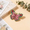 image:imageCrystal Rhinestone Butterfly BroochElegant Butterfly Lapel PinsFashion Exquisite Crystal Animal Shape Brooches Lapel PinsDress Accessories Jewelry Gift for Women Daily DecorationRed