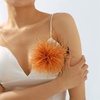image:imageDainty Feather Flower Large Brooch Pin for Women Men Elegant Oversized Floral Lapel Pins Shawl Dress Suit Clothes Accessories Wedding Party Dance Banquet Fashion Jewelry 150mmCoral Orange
