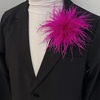 image:imageDainty Feather Flower Large Brooch Pin for Women Men Elegant Oversized Floral Lapel Pins Shawl Dress Suit Clothes Accessories Wedding Party Dance Banquet Fashion Jewelry 150mmRose Red