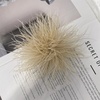 image:imageDainty Feather Flower Large Brooch Pin for Women Men Elegant Oversized Floral Lapel Pins Shawl Dress Suit Clothes Accessories Wedding Party Dance Banquet Fashion Jewelry 150mmChampagne