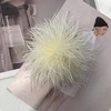 image:imageDainty Feather Flower Large Brooch Pin for Women Men Elegant Oversized Floral Lapel Pins Shawl Dress Suit Clothes Accessories Wedding Party Dance Banquet Fashion Jewelry 150mmBeige