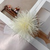 image:imageDainty Feather Flower Large Brooch Pin for Women Men Elegant Oversized Floral Lapel Pins Shawl Dress Suit Clothes Accessories Wedding Party Dance Banquet Fashion Jewelry 150mmBeige