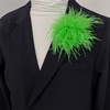 image:imageDainty Feather Flower Large Brooch Pin for Women Men Elegant Oversized Floral Lapel Pins Shawl Dress Suit Clothes Accessories Wedding Party Dance Banquet Fashion Jewelry 150mmGrass Green