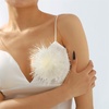 image:imageDainty Feather Flower Large Brooch Pin for Women Men Elegant Oversized Floral Lapel Pins Shawl Dress Suit Clothes Accessories Wedding Party Dance Banquet Fashion Jewelry 150mmBeige