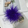image:imageDainty Feather Flower Large Brooch Pin for Women Men Elegant Oversized Floral Lapel Pins Shawl Dress Suit Clothes Accessories Wedding Party Dance Banquet Fashion Jewelry 150mmPurple