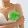 image:imageDainty Feather Flower Large Brooch Pin for Women Men Elegant Oversized Floral Lapel Pins Shawl Dress Suit Clothes Accessories Wedding Party Dance Banquet Fashion Jewelry 150mmGrass Green