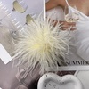 image:imageDainty Feather Flower Large Brooch Pin for Women Men Elegant Oversized Floral Lapel Pins Shawl Dress Suit Clothes Accessories Wedding Party Dance Banquet Fashion Jewelry 150mmBeige