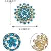 image:imageEVER FAITH Womens Austrian Crystal Elegant Flower Leaf Bridal Corsage Brooch PinBlue