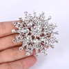 image:imageEVER FAITH Womens Austrian Crystal Elegant Flower Leaf Bridal Corsage Brooch PinWhite