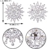 image:imageEVER FAITH Womens Austrian Crystal Elegant Flower Leaf Bridal Corsage Brooch PinWhite