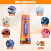 image:imageFITTDYHE Fabric Glue Permanent 60 ML Washable Clear Clothing Glue Super Fabric Glue for Rhinestones Patches Clothes Denim Leather Polyester Fabrics Doll Repair Flannel Cotton