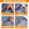 image:imageFITTDYHE Fabric Glue Permanent 60 ML Washable Clear Clothing Glue Super Fabric Glue for Rhinestones Patches Clothes Denim Leather Polyester Fabrics Doll Repair Flannel Cotton