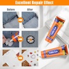 image:imageFITTDYHE Fabric Glue Permanent 60 ML Washable Clear Clothing Glue Super Fabric Glue for Rhinestones Patches Clothes Denim Leather Polyester Fabrics Doll Repair Flannel Cotton