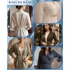 image:imageFIVEIZERO Vintage Cinch Clips amp Pearl Brooch Pins Retro Sweater Clips Waist Cincher Shawl Scarf Cardigan Shirt Dress CinchKnot4pcs