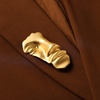 image:imageFigure Face Mask Brooch  Vintage Minimalist Metal Brooches Women Mengold