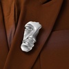 image:imageFigure Face Mask Brooch  Vintage Minimalist Metal Brooches Women Mensilver