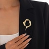 image:imageGold Chunky Brooch PinsLarge Metal Lapel Pin for WomenBig Geometric Vintage Pins Scarves Shawl AccessoriesIrregular