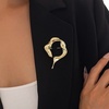 image:imageGold Chunky Brooch PinsLarge Metal Lapel Pin for WomenBig Geometric Vintage Pins Scarves Shawl AccessoriesIrregular