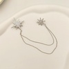 image:imageGold Crystal Star Chain Tassel Brooch Pin for Women MenGlitter Rhinestone Lapel Pins Dress Suit AccessoriesSilver Wedding Anniversary Fringe BroochSilver