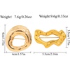image:imageGold Statement Simple Hollow Brooch Pin for Women Vintage Unique Hammered Irregular Geometric Brooch Suit Costume Chest Accessories Y2K Jewelry GiftGold Set