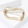 image:imageGold Statement Simple Hollow Brooch Pin for Women Vintage Unique Hammered Irregular Geometric Brooch Suit Costume Chest Accessories Y2K Jewelry GiftGold Oval