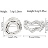 image:imageGold Statement Simple Hollow Brooch Pin for Women Vintage Unique Hammered Irregular Geometric Brooch Suit Costume Chest Accessories Y2K Jewelry GiftSilver Set