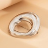 image:imageGold Statement Simple Hollow Brooch Pin for Women Vintage Unique Hammered Irregular Geometric Brooch Suit Costume Chest Accessories Y2K Jewelry GiftSilver Set