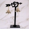 image:imageHoney Bee Brooches Crystal Insect Themed Bee Brooch Animal Fashion Shell Pearl Brooch Pin Gold ToneGold pearl earring