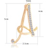 image:imageLetter Brooch Pins Initial Rhinestone Brooch for Women Crafts Gold AZGRD