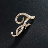 image:imageLetter Brooch Pins Initial Rhinestone Brooch for Women Crafts Gold AZGRF