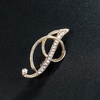 image:imageLetter Brooch Pins Initial Rhinestone Brooch for Women Crafts Gold AZGRI