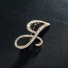 image:imageLetter Brooch Pins Initial Rhinestone Brooch for Women Crafts Gold AZGRJ