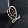 image:imageLetter Brooch Pins Initial Rhinestone Brooch for Women Crafts Gold AZGRQ