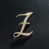 image:imageLetter Brooch Pins Initial Rhinestone Brooch for Women Crafts Gold AZGRZ