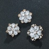 image:imageLot 12pcs Assorted Crystal Rhinestone Flower Brooch Pin Set for Women DIY Bridal Wedding Bouquet KitGold Plated  12pcs