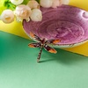 image:imageMINGHUA Pretty Enamel Red Blue Dragonfly Brooch Pin Charm Women Men Pin JewelryStainless Steel Blue Rose Gold Red Silver
