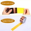 image:imageOutus 2 Rolls 30mm x 33m Total 216ft Heat Sublimation Tape High Temperature Transfer Tape Heat Resistant Polyimide for Electronics 3D Printers DIY Crafts Dark BrownDark Brown
