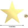 image:imageOutus 24 Pieces 11 Inch Large Gold Stars Cutouts Gold Stars Decoration Double Printed Paper Star for Movie Night Bulletin Board Decoration Classroom Wall Party Decor Back to Shcool Party Decor72
