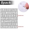 image:imageOutus 576 Pcs 8 Sheets Letters Stickers Vinyl Alphabet Number Decals Back to School Supplies for Water Bottles Cups Mailbox Scrapbooking Bulletin Board Classroom DecorBlack1 InchWhite