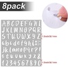 image:imageOutus 576 Pcs 8 Sheets Letters Stickers Vinyl Alphabet Number Decals Back to School Supplies for Water Bottles Cups Mailbox Scrapbooking Bulletin Board Classroom DecorBlack1 InchWhite
