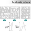 image:imageOutus 576 Pcs 8 Sheets Letters Stickers Vinyl Alphabet Number Decals Back to School Supplies for Water Bottles Cups Mailbox Scrapbooking Bulletin Board Classroom DecorBlack1 InchWhite