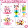 image:imageOutus 6 Pcs Ice Cream Party Table Decorations Set Ice Cream Honeycomb Centerpieces Dessert Theme Party Table Centerpieces Set for Sweet One Baby Shower Birthday Themed PartiesDoughnut