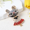 image:imageRhinestone Lady Rabbit Brooch Dainty Cute Christmas Jewelry Crystal Easter Bunny Lapel Pin Party Costume Accessories for Graduation Souvenir Gift Honors Day HalloweenRed