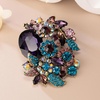 image:imageSELOVO Rhinestone Glitter Flower Brooch Pin Jewelry Scarf Accessory Vintage Gold TonePurple