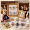 image:imageSasylvia 16 Pcs Women Brooch Set Rhinestone Vintage Animal Insect Plant Pins Brooches Bulk for Christmas Women Girls GiftsNovel