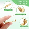 image:imageShappy 100 Pieces Brooch Pin Backs Bar Pins Backs for Crafts Safety Clasp with Plastic Box Gold and Silver 4 Sizes 20 25 32 and 38 mmGold  Silver