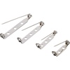image:imageShappy 100 Pieces Brooch Pin Backs Bar Pins Backs for Crafts Safety Clasp with Plastic Box Gold and Silver 4 Sizes 20 25 32 and 38 mmGold and Silver