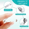 image:imageShappy 100 Pieces Brooch Pin Backs Bar Pins Backs for Crafts Safety Clasp with Plastic Box Gold and Silver 4 Sizes 20 25 32 and 38 mmSilver